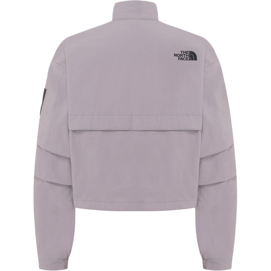The North Face Solid Color Logo Stand Collar Long Sleeve Jacket Women jackets Purple NJ3BR30L