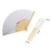 1-50pcs DIY Paper Bamboo Folding Fan Adults Children's Calligraphy Painting Practice Blank White Folding Fan Wedding Gifts