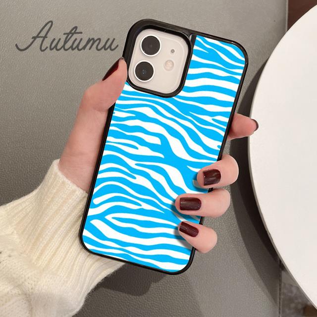 Zebra Drawing Animal Print Phone Case for iPhone 11 12 13 14 Pro Max Mini XR XS SE 2020 6S 7 8 Plus Samsung Galaxy S21 S22 Cover