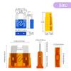 50pcs Car Fuse Assortment Kit, Standard and Mini Size, Professional Upgrade Mixed
