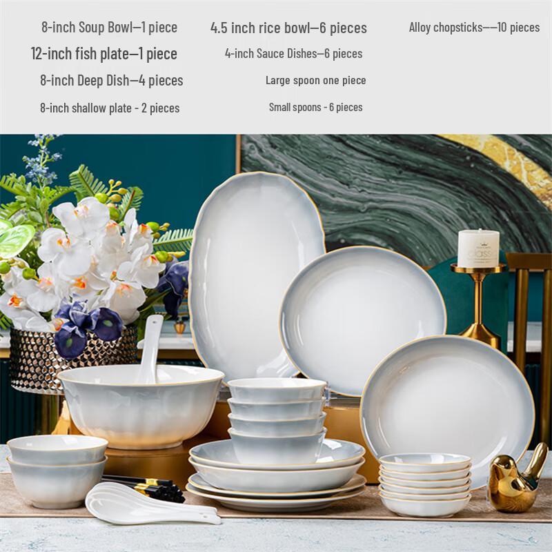 Taozhi Modern Ceramic Dinnerware Collection