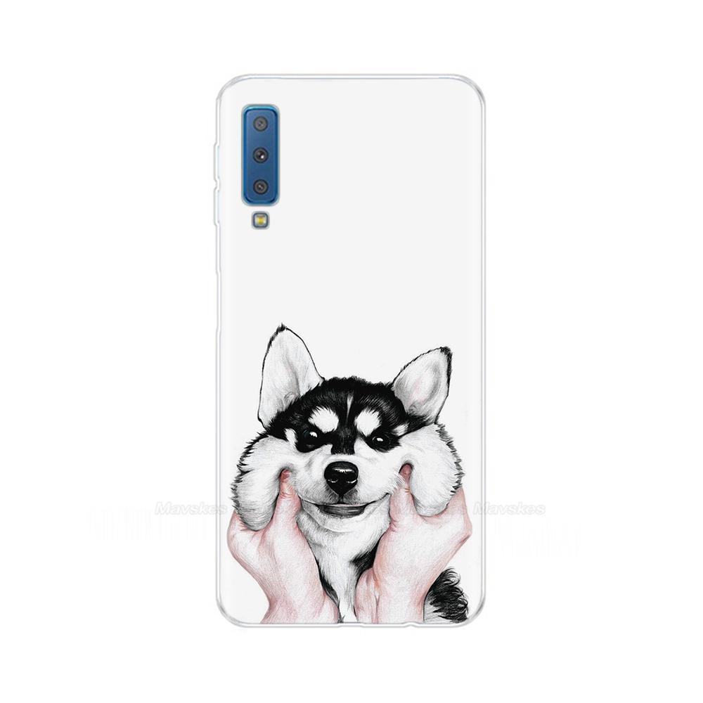 

For Phone Case Samsung Galaxy A7 2018 Case Bumper Soft TPU Silicone Coque Back Cover For Samsung A7 2018 A750 A750F Case Fundas Galaxy A7 2018