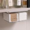 Drawer Style Storage Box Under The Mirror Cabinet Transparent Bathroom Cotton Stick Makeup Cotton Bathroom Pull-Out Storage Box