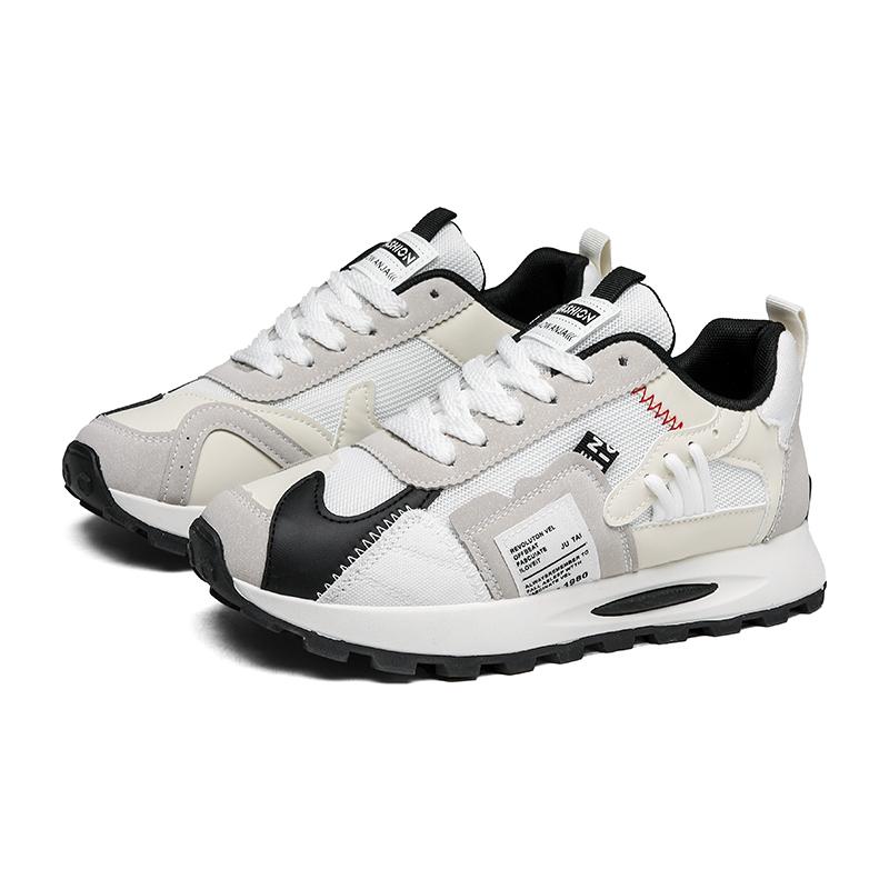 2025 casual all match youth sneakers thick-soled breathable dad shoes niche personality color matching Gan fashion shoes