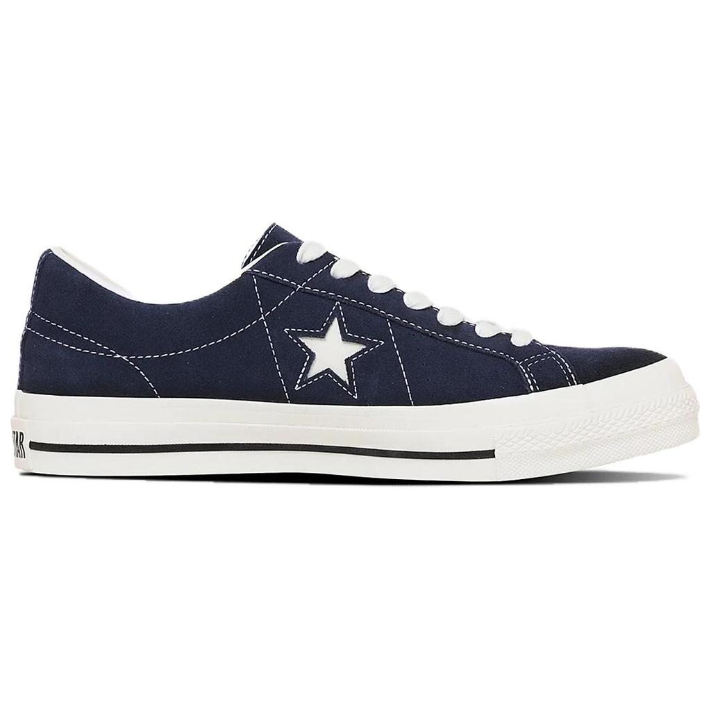 Converse ONE STAR Sude Slip Resistant Abrasion Resistant Low top Skateboard Shoes Unisex Blue 35200862