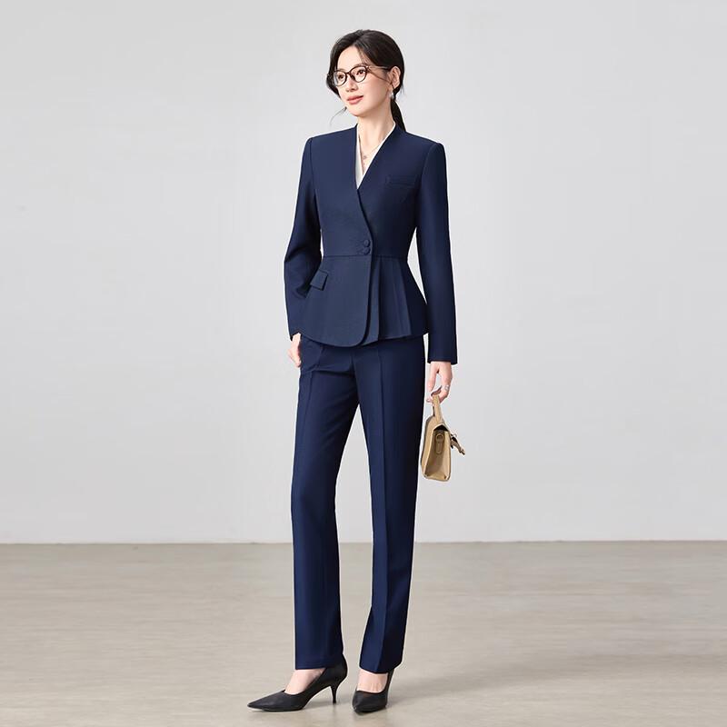 Women's Wrinkle-Free Professional Long-Sleeve Suit Set