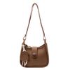 Popular Small Bag Women's New Simple and Versatile Shoulder Messenger Bag Textured Bucket Bag