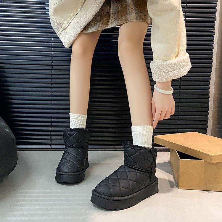 22. Snow boots, new non-slip winter warmth, fleece thickened, classic short snow cotton boots, cotton shoes 36