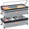 Stackable Rollable Storage Box Adjustable Closet Organizer Underbed Drawer with Wheels  Bedroom