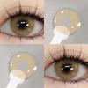 EYESHARE 1pair Lemon Gray Contact Lenses 14.0mm Korean Natural Brown Softlens Eye Contacts Cosmetics Pupils