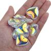 10Pcs Heart Glass Rock Charm Bracelet Necklace Pendant DIY Jewelry Making Craft