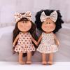 Spanish Mia Potato Doll Clothes: 24cm Doll Skirt Set with Bow Hair Accessories