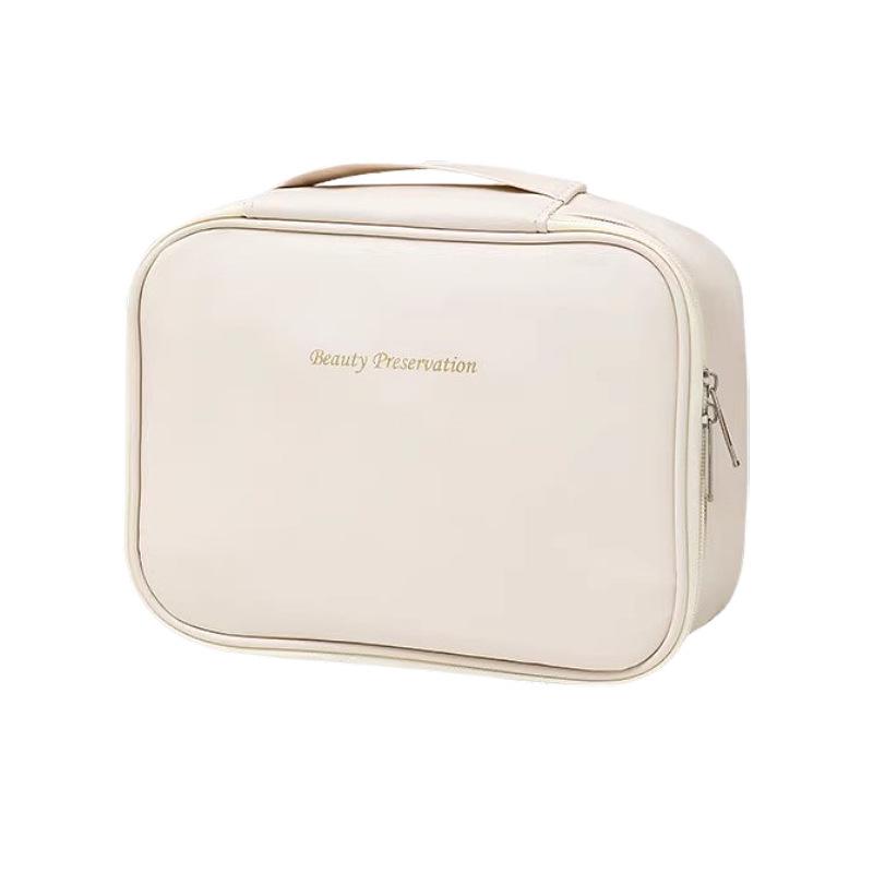 Partitioned High-Capacity Travel Makeup Bag, 1-Piece