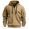 2026 Autumn/winter New Multi-pocket Zipper Printed Hooded Sweatshirt for Men and Women Plus Size Loose Pullover Casual Hoodie