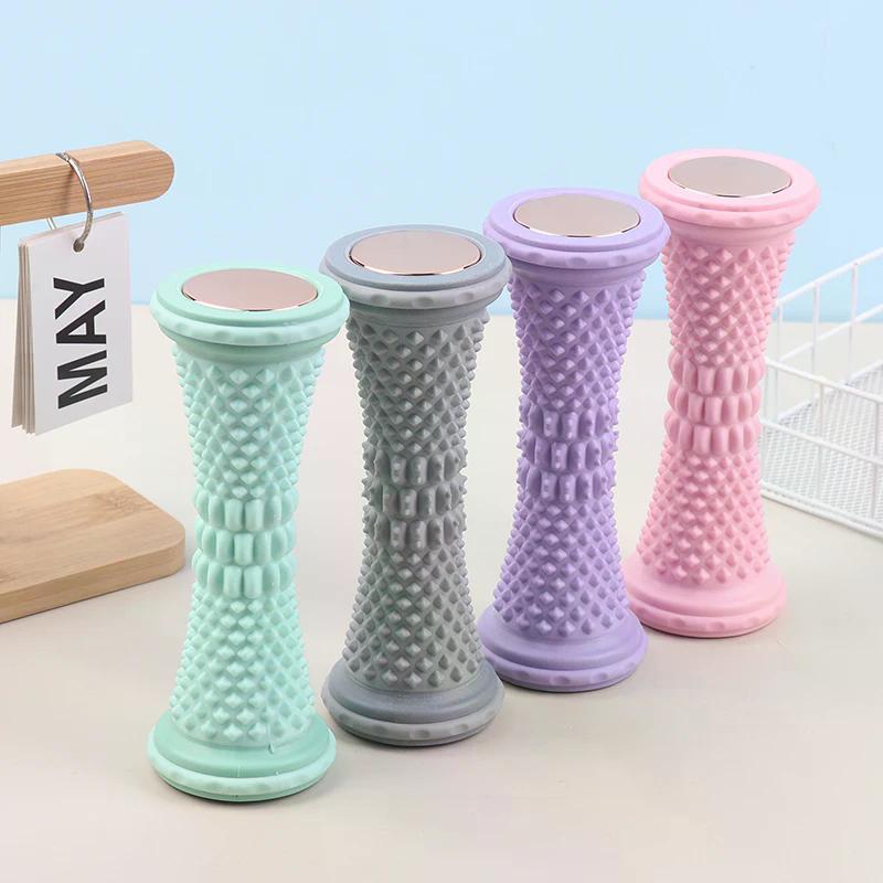 Foot Massager Roller Yoga Massage Ball Plantar Fascia Roller Muscle Relaxation Pain Relief Care Plastic Manual Foot Massager