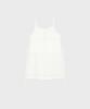 Alkialka Pleated Chiffon Mini Dress (Ivory)