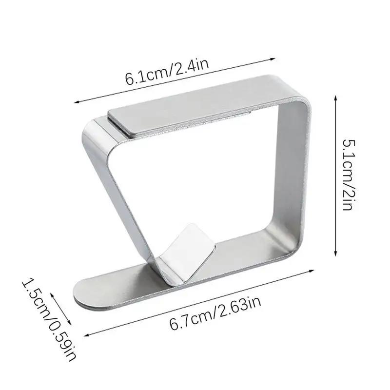 Stainless Steel Tablecloth Clamps Universal Cover Clips for Home Kitchen Restaurant And Picnic Tables