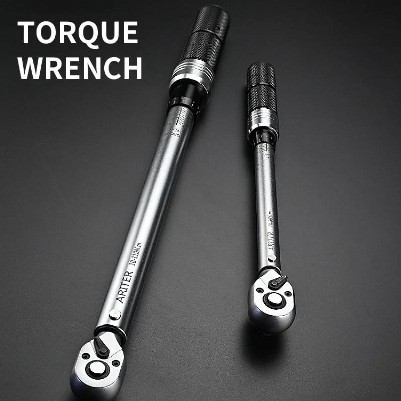 1/2" 3/8" 1/4" 72 ±3% High Precision Professional Bicycle Car Repair Tools Portable Torque Wrench Teeth Ratchet