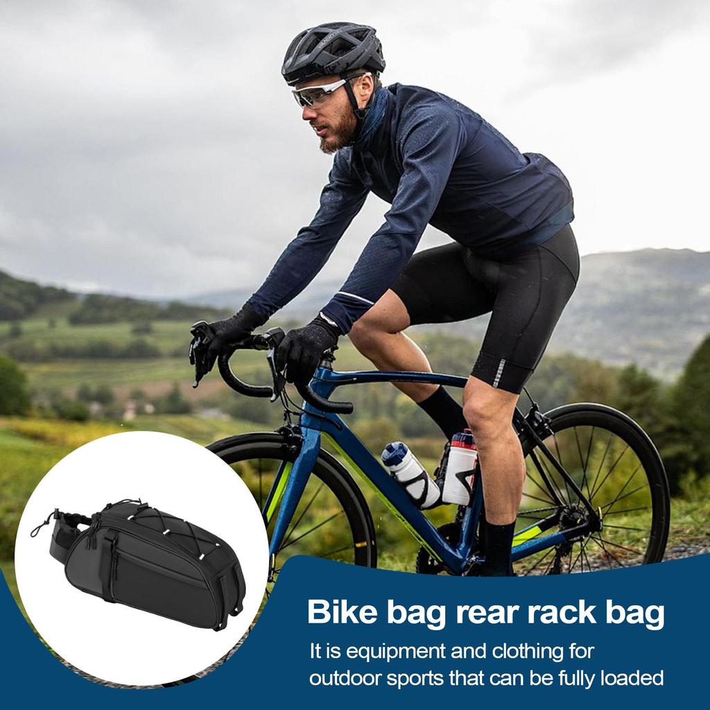 8L Bicycle Bag Large Capacity Electric Foldable Rear Seat Bag For Mountain Bikes Cycling Parts Bike Accessories