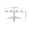 8pcs Iron Metal Wind Spinner Silver Garden Windmill Decor Airplane Windmill  Garden Yard Patio