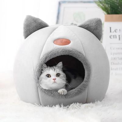 Latest Deep Sleep Comfort In Winter Cat Bed Iittle Mat Basket Small Dog House Products Pets Tent Cozy Cave Nest Indoor Cama Gato