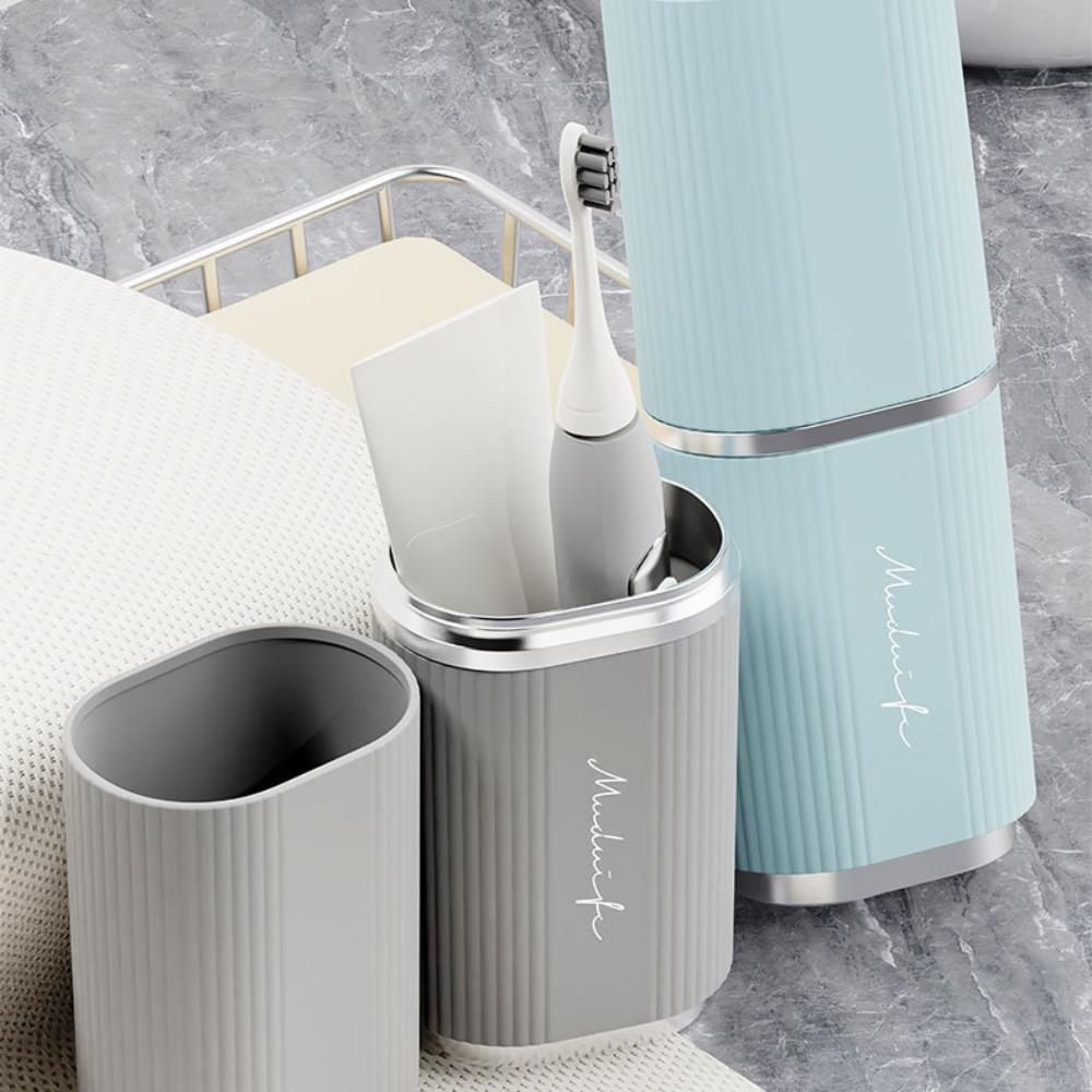 Dust Proof Portable Toothbrush Storage Box Case Toiletries Storage Cup