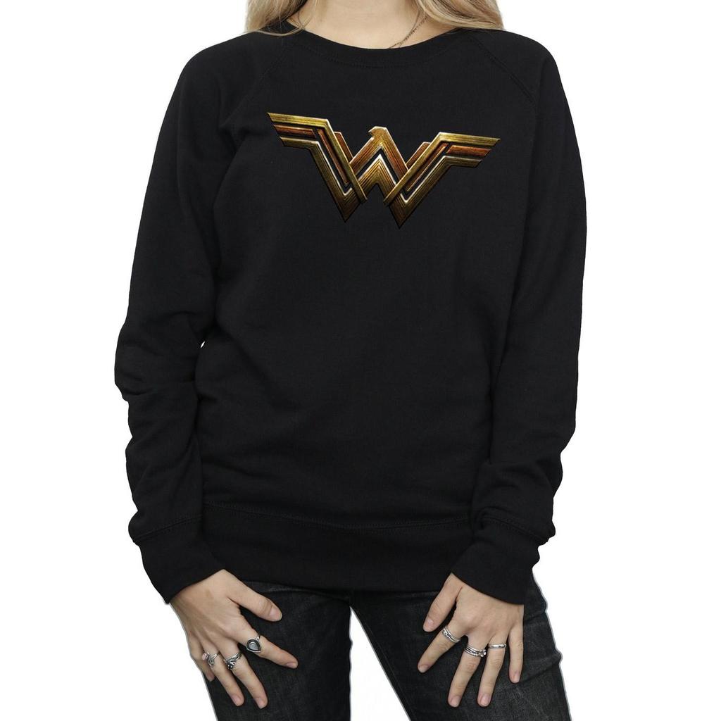 DC Comics Womens/Ladies Justice League Movie Wonder Woman Emblem Sweatshirt