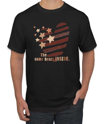 Das Gleiche Herz Drinnen Black History Month Herren Grafik T-Shirt