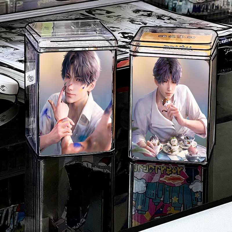 Transparent Plastic Card Storage Box 3 inch Kpop Idol Photocards Storage Case Desktop Organizer Classification Box Stationery