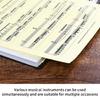 Multilayer Sheet Music Binder Folder Waterproof Documents Storage Holder Bag Flexible Sheet Music Organizer Enduring