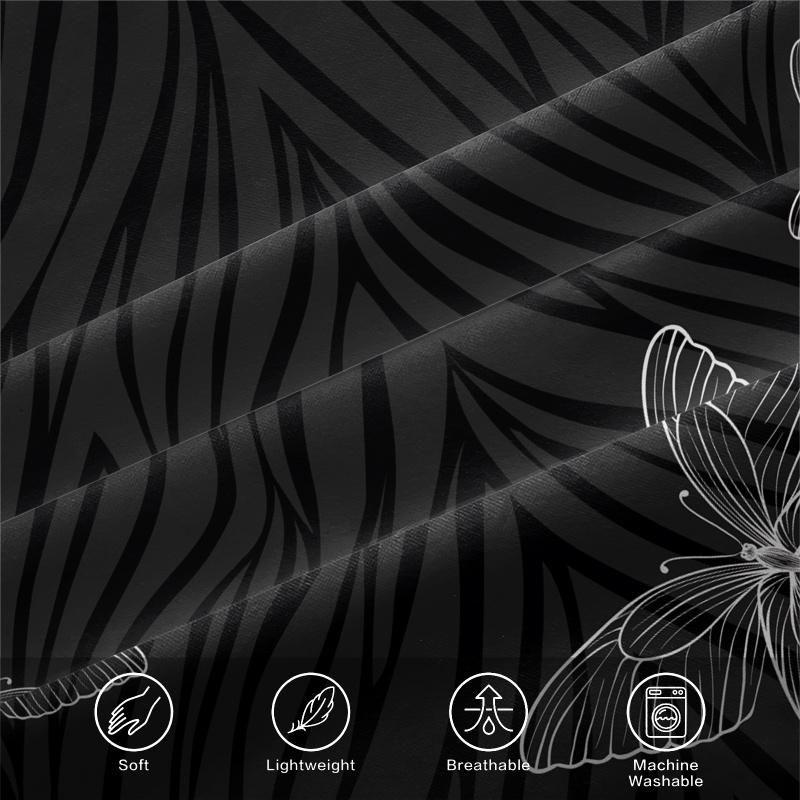 Fantasy Butterfly Print Bedding Duvet Cover Set, Soft and Comfortable Home Furnishings for A Cozy Living Space