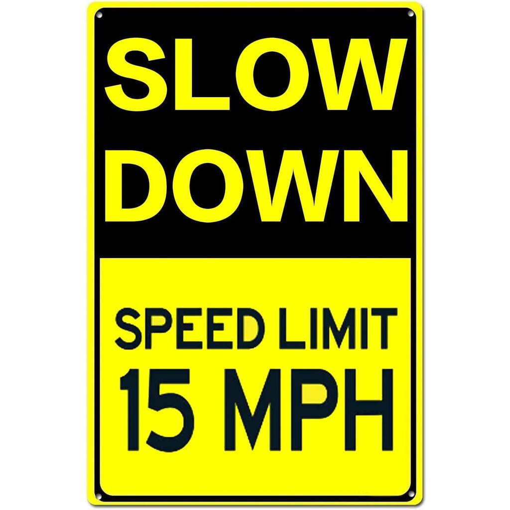 Retro Metalowe Tabliczki Spowalniaj Dzieci i Zwierzęta przy zabawie Plakaty Vintage do Domu Ogrodu Baru Jaskini Mężczyzny Kawiarni Dekoracja Ścienna Biura Prezent