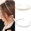 Koreanischer Charme Dünnes Metall-Haarband Sicher sitzender Haarreif Sport Tanz Aktivität Stilvolles Haarband Mehrschichtiges Design