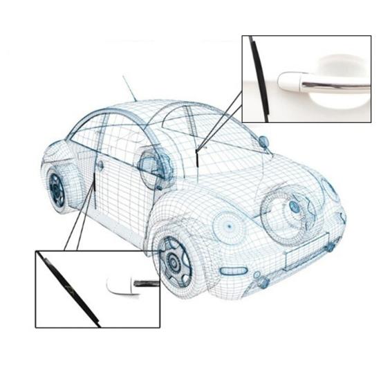 8ks Univerzální ochranný pásek krytu hran dveří pro auto nárazník