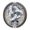 Seiko Clock Wall Clock Quartz Clock Mechanical Clock Analog Triple Selection Melody Gray 443 X 405 X 97mm RE603N