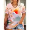Casual Versatile Women's V-neck Loose Short Sleeves Fashionable Breathable T-Shirts Women’s