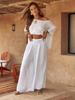 2025 European & American Casual Loose Off-Shoulder Summer Women's Set