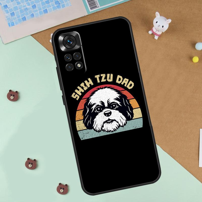 Cartoon Shih Tzu Dog Case For Xiaomi Redmi Note 14 13 12 9 10 11 Pro 10S 11S 12S Cover For Redmi 13C 10C 12C 14C