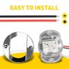 4X Round Marine Boat Stern Courtesy LED Lights Navigation Light Fit Cabin