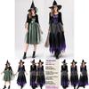 Fantasy Witch Costume For Adults With Polyester Blend Cosplay Dress For Parties