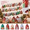 Christmas Advent Calendar Bags, 1- Numbered Countdown Bags for Candy and Gift Storage