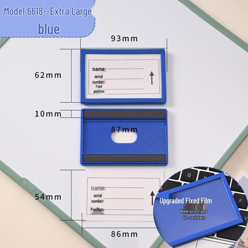 Magnetic Label Holder for Whiteboard & File Cabinets - Warehouse & Partition Name Sign Stickers