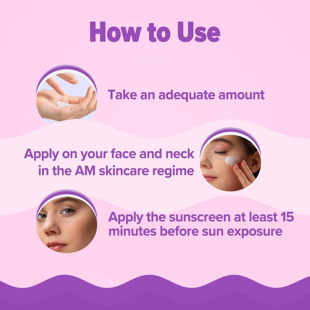 Aqualogica Illuminate+ Feuchtigkeitsspendendes Sonnenschutzmittel LSF 50+ PA++++ 80 g Packung 1 für strahlenden, ebenmäßigen Hauttonschutz