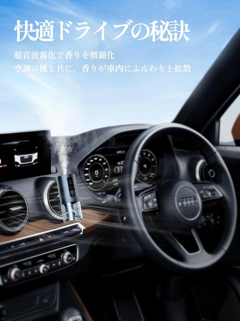 CEENIU F39 Car Aroma , Ultrasonic Atomization, Silent, Long Lasting , Air