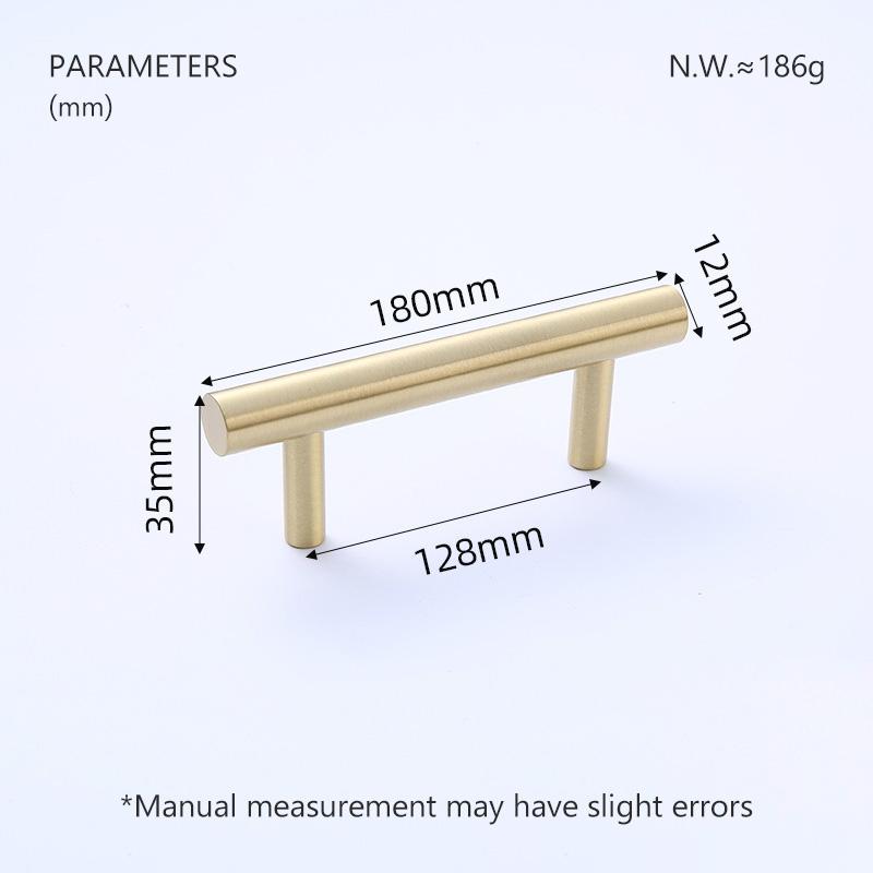 BRASS LIFE Rändelung Möbelgriffe Lang Rund Modern Griffe Schrank Kleiderschrank Kommode Schuhkarton Schublade Schrank Weinkeller Knauf