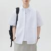 Mountain Outdoor Short-sleeved Shirt Men's American Trendy Japanese Retro Loose Mid-sleeved Shirt