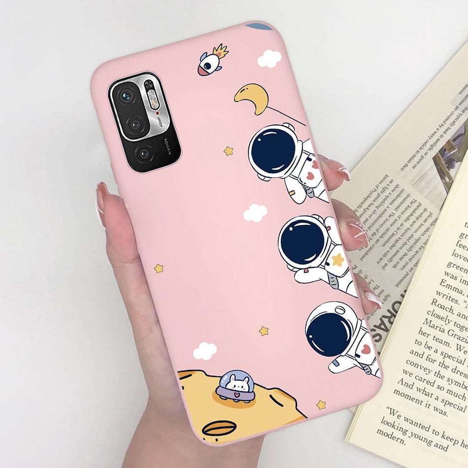 For Xiaomi Redmi Note 10 10T 11 SE 5G Case Pilot Cartoon Pattern Soft Silicone Back Cover For Xiaomi Poco M3 Pro 5G New Bumper