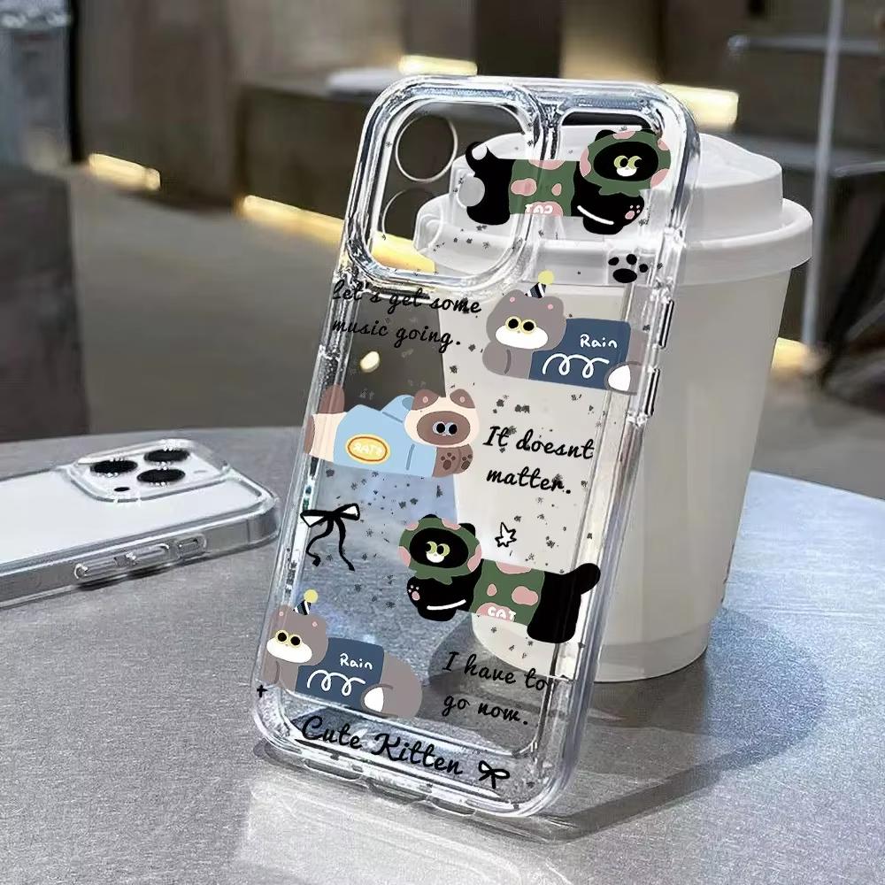 Colorful puppy Pattern Phone Case For iPhone 17 Pro Max 16 15 Pro 14 13 Mini 12 11 17Air 16 Plus Clear Bumper Cover iPhone XS Max