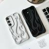 For Samsung Galaxy S25 S24 S23 Ultra A55 A54 A15 A16 A26 A26 A56 5G Phone Case 3D Flame Hollow Out Matte Cover Protective Shell