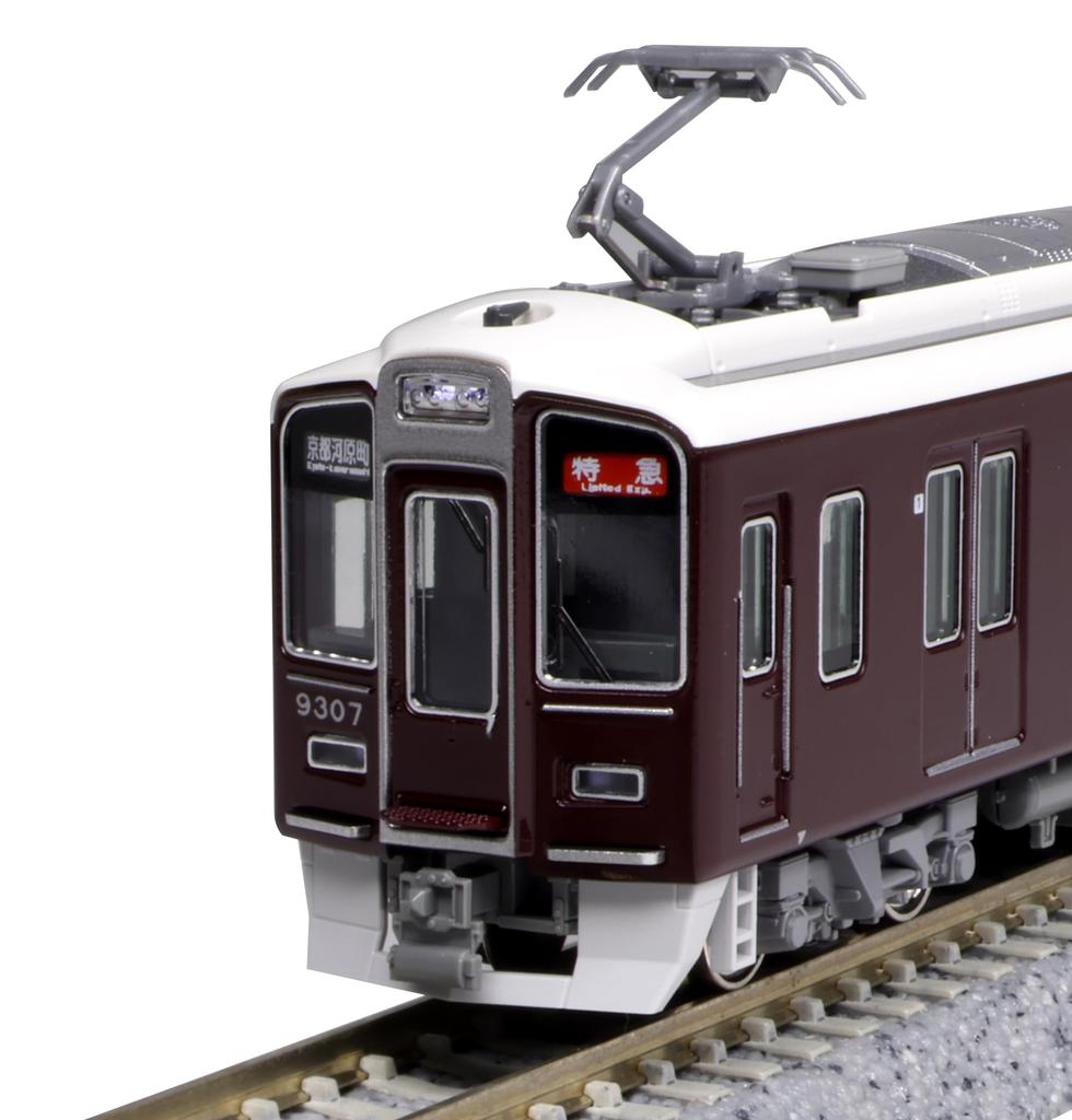 KATO N Gauge Hankyu Corporation 9300 Series Kyoto Line Basic Set 4 Cars Railway Model Train 10-1822